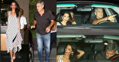 George amal anniversary wedding first 01
