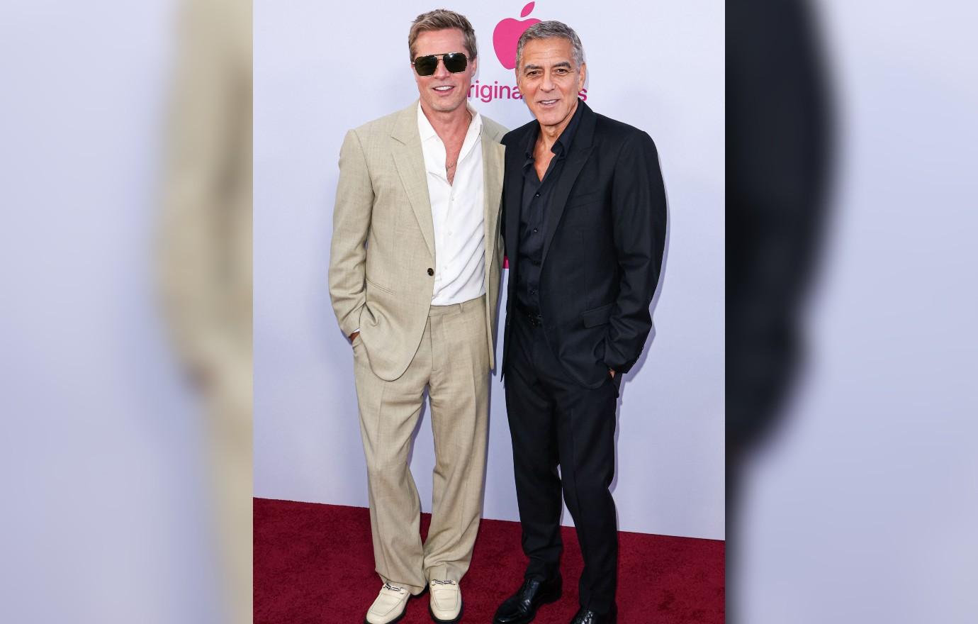 george clooney brad pitt wolves film premiere