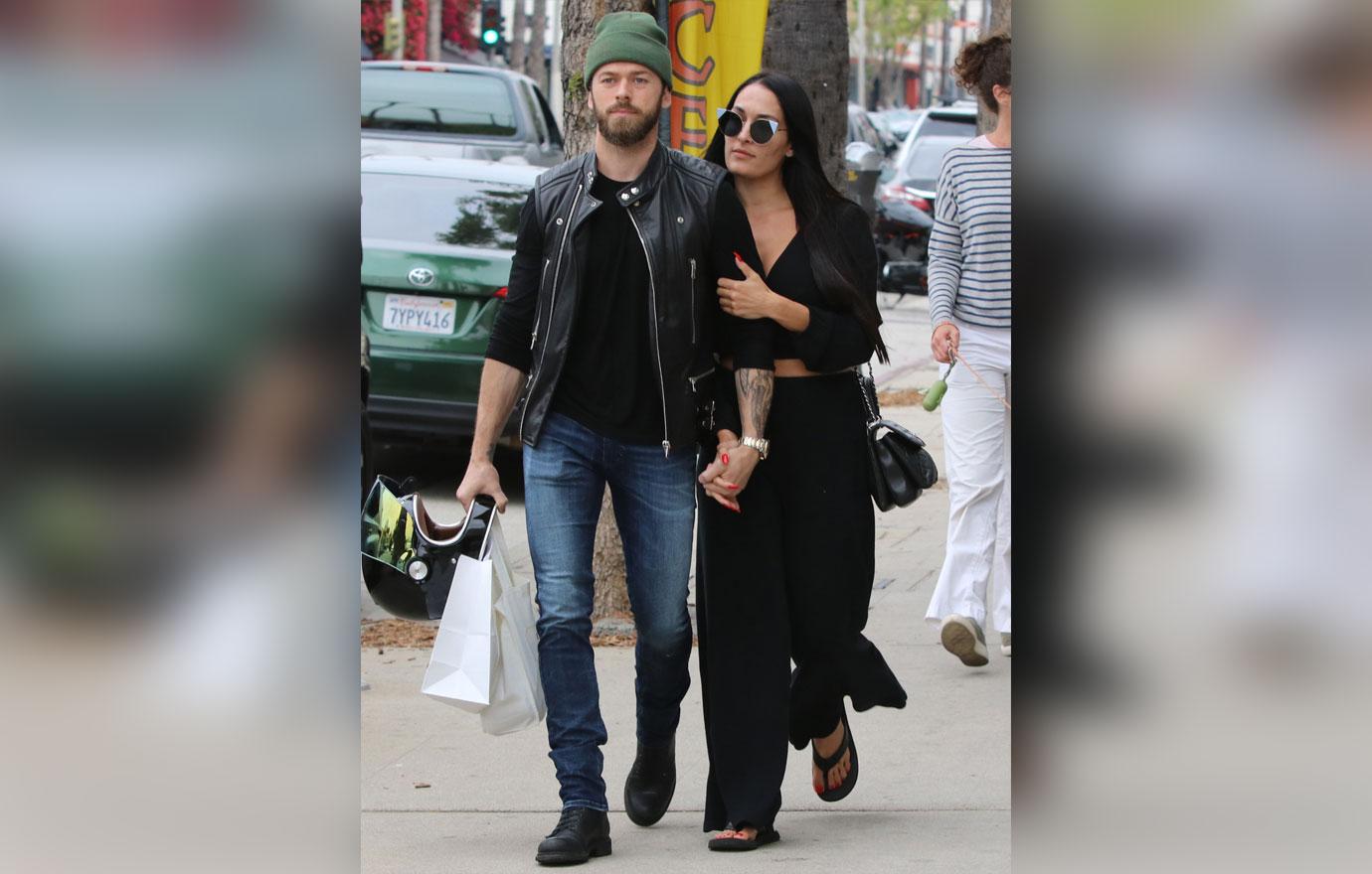 Nikki Bella And Artem Chigvintsev Walking On The Street PCOS