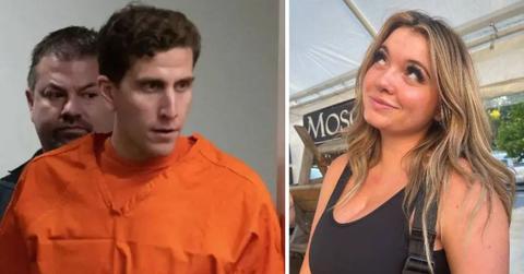 split photo of bryan kohberger and kaylee goncalves