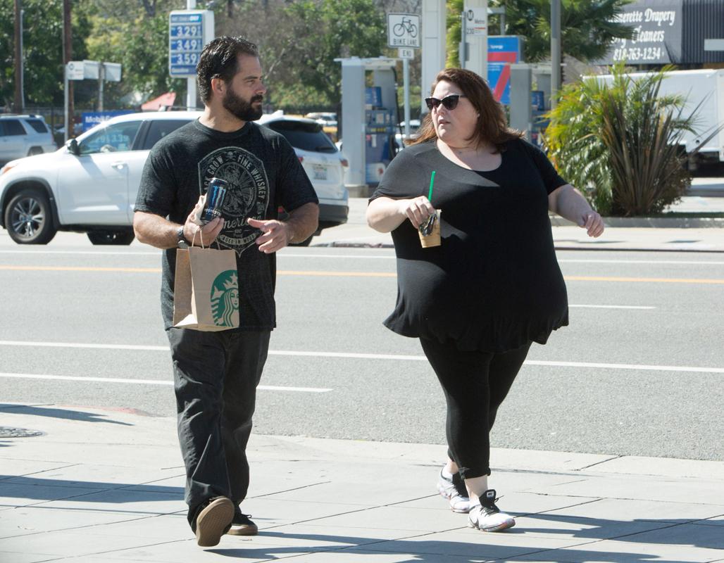 Exclusive&#8230; Chrissy Metz Grabs Starbucks With Her Boyfriend On Valentine&#8217;s Day ***NO INTERNET USE W/O PRIOR AGREEMENT &#8211; CALL FOR PRICING***