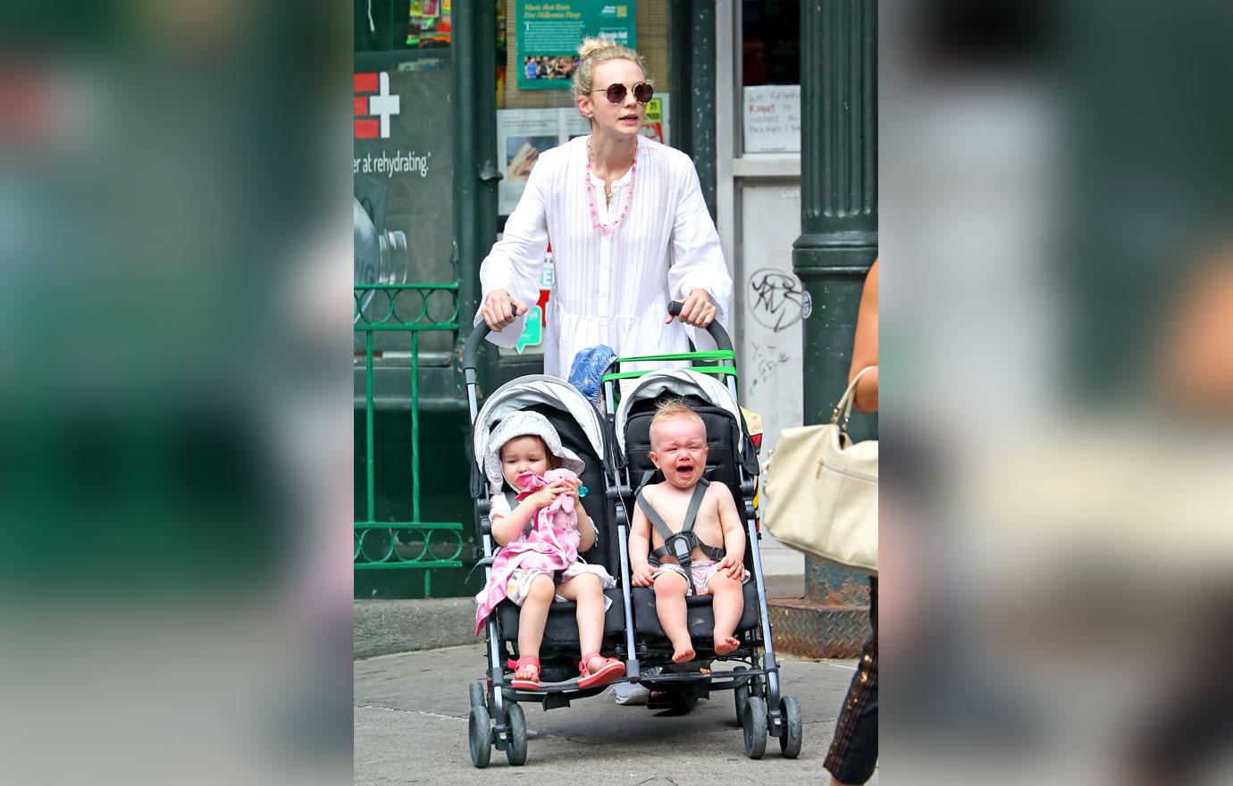 Pics Carey Mulligan Seen With Her Kids While Out And About In Nyc