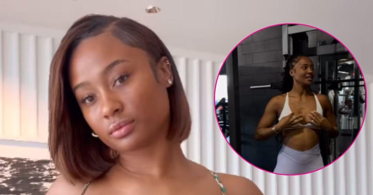 kayla nicole sports bra workout