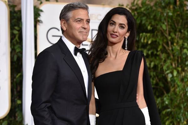 George clooney golden globes amal pp