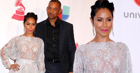 Jada pinkett smith boobs sheer dress latin grammys