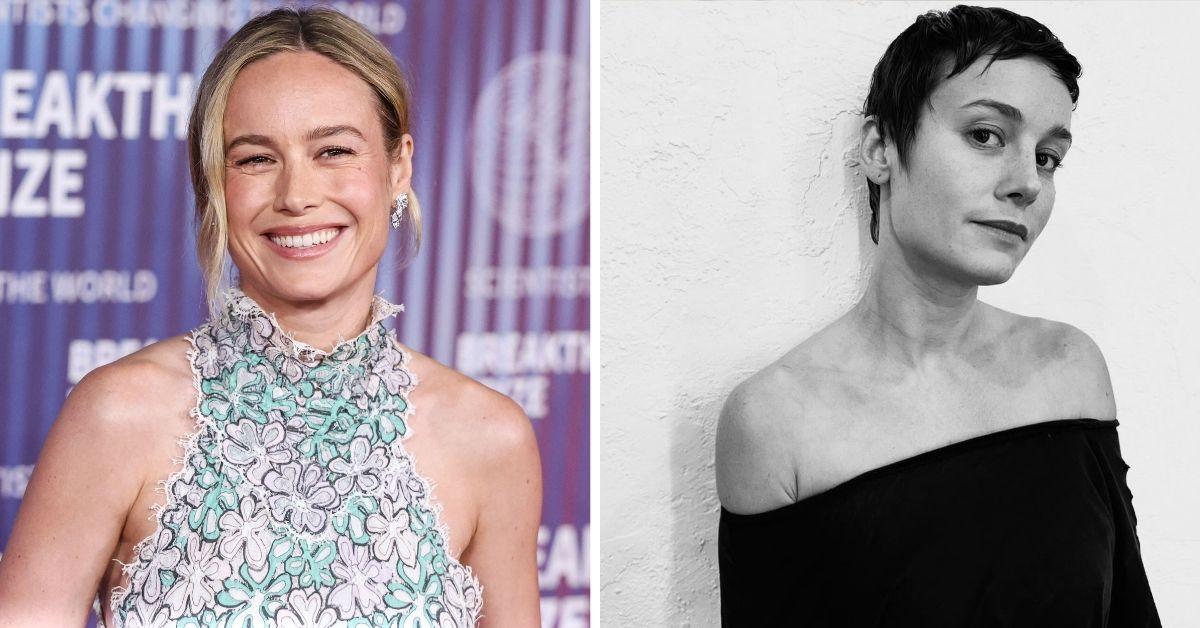 brie larson new elektra pixie cut hair