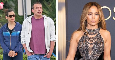 Composite photo of Jennifer Garner, Ben Affleck and Jennifer Lopez.