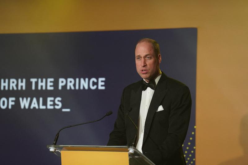 prince william all smiles mention kate middleton