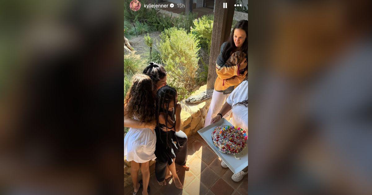 Image of Kylie Jenner celebrated her birthday with her daughter.
