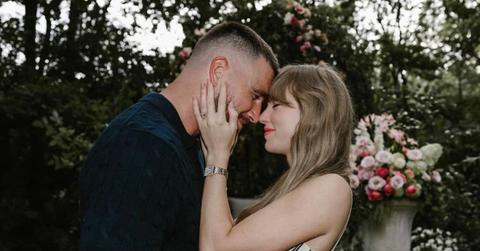 Photo of Taylor Swift and Travis Kelce.