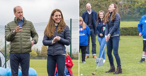 prince william and duchess catherine meet people at charity event