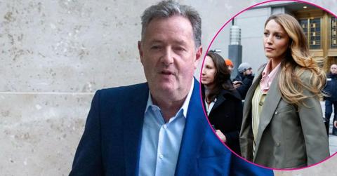 image and inset of Blake lively and piers Morgan