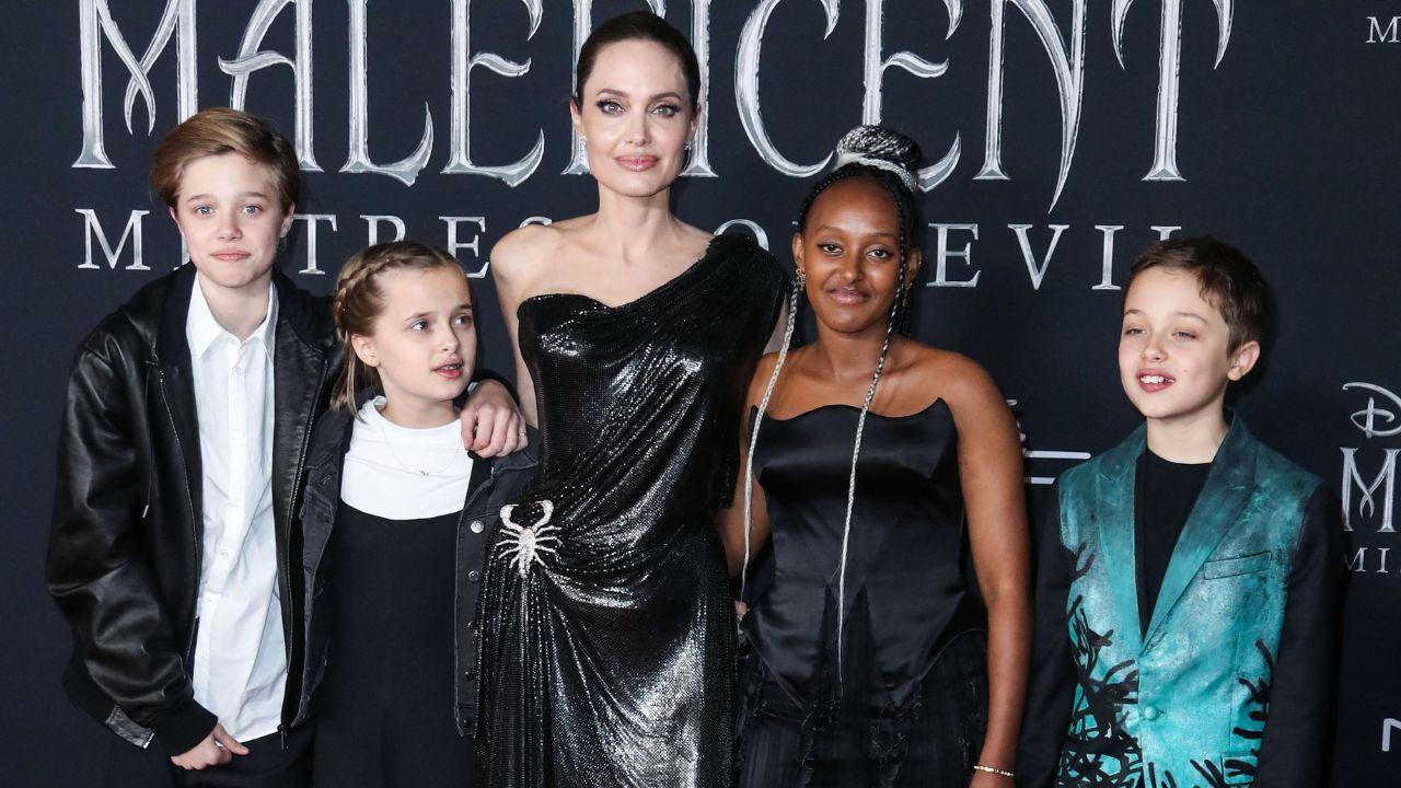 Photo of Angelina Jolie shares six children with estranged ex Brad Pitt.
