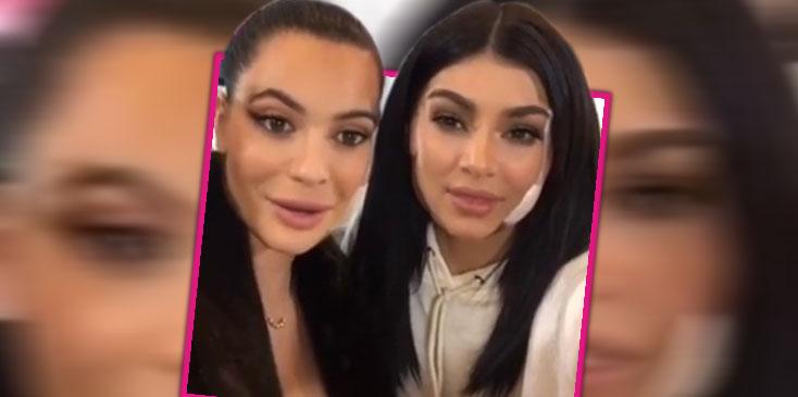 Kylie jenner kim kardashian switch faces snapchat