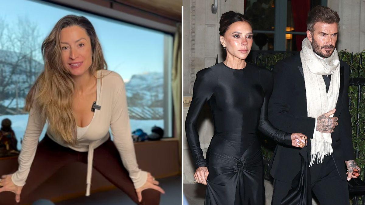 Photo of Rebecca Loos, Victoria and David Beckham