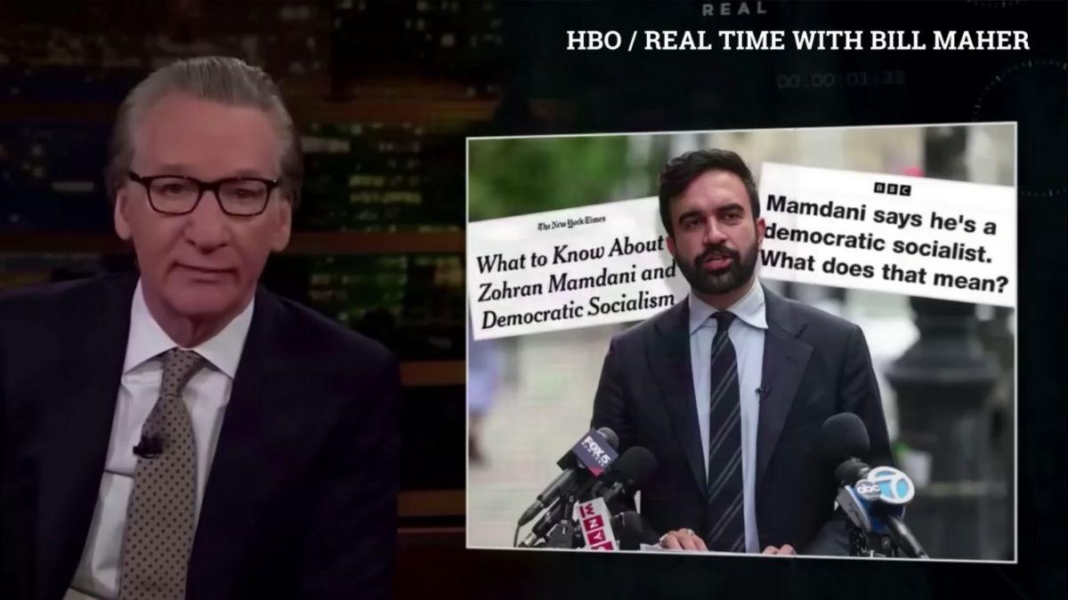 image of Bill Maher criticized New York City Mayor Zohran Mamdani on his HBO show.