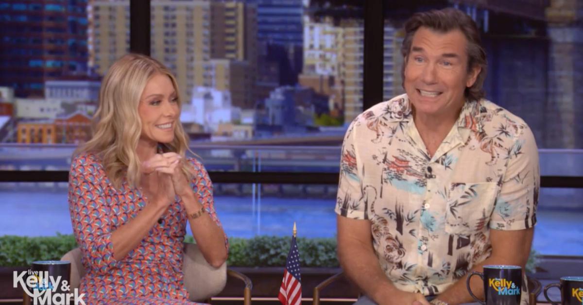Image of Kelly Ripa teased 'Live' executive producer Michael Gelman about wearing a Speedo.