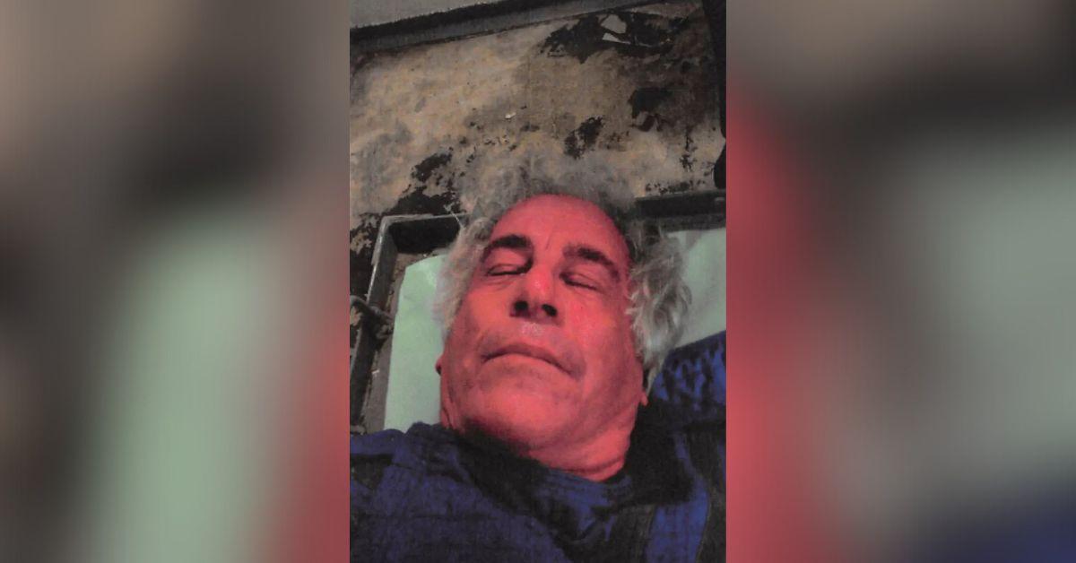 image of Jeffrey Epstein was photographed as he laid on a table after the attempt. 
