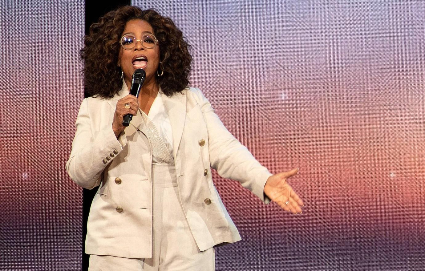 oprah celebrates turning   mega