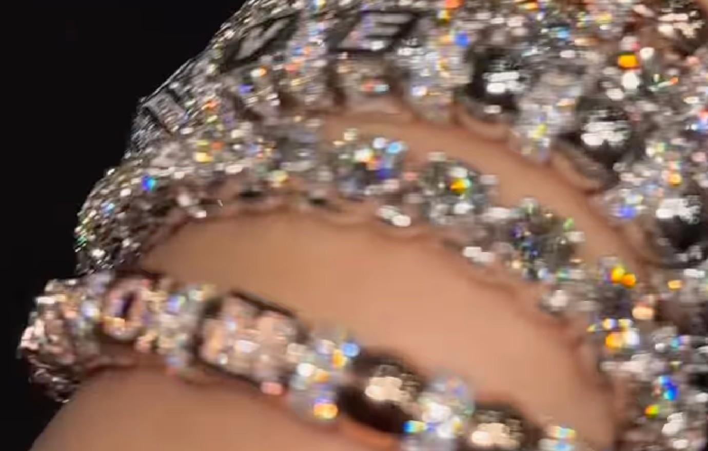 cardi b glimpse baby moniker showing off diamond bracelets watch