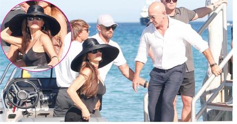 lauren sanchez jeff bezoz boat day pp