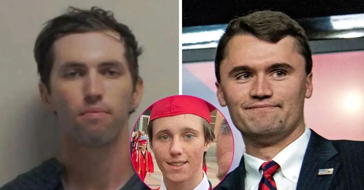 Composite photo of Charlie Kirk, Tyler Robinson and Lance Twiggs.