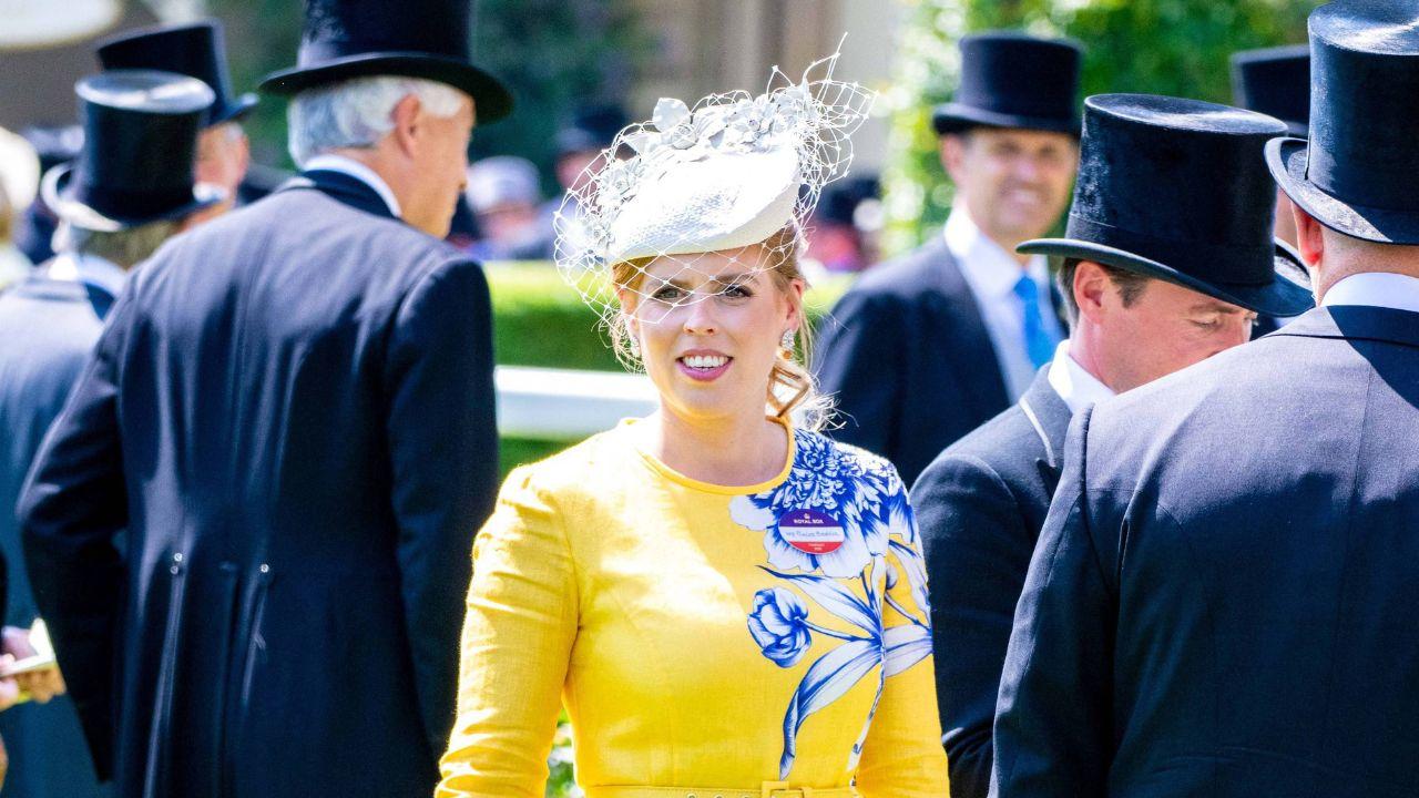 Image of Princess Beatrice attended her cousin's wedding.