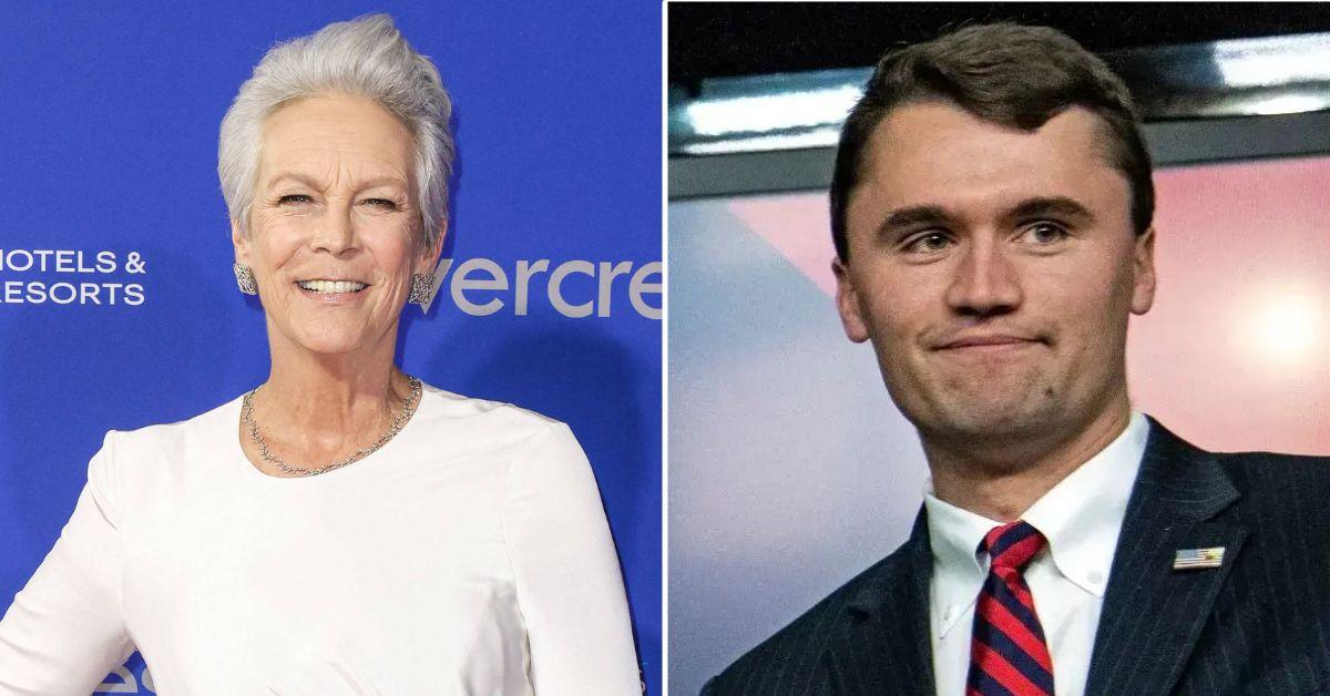Photo of Jamie Lynn Curtis and Charlie Kirk