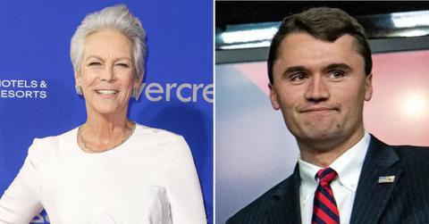 Photo of Jamie Lynn Curtis and Charlie Kirk