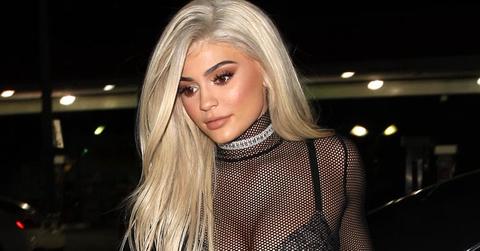 Kylie Jenner wears a sheer top as she arrives at the Delilah club to celebrate Kendall Jenner’s 21 birthday