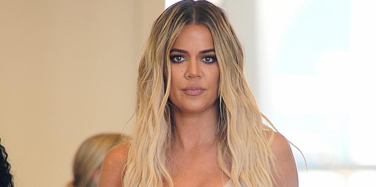 Khloe Kardashian looks stunning in a nude dress as she shops for a one piece at DASH in Miami