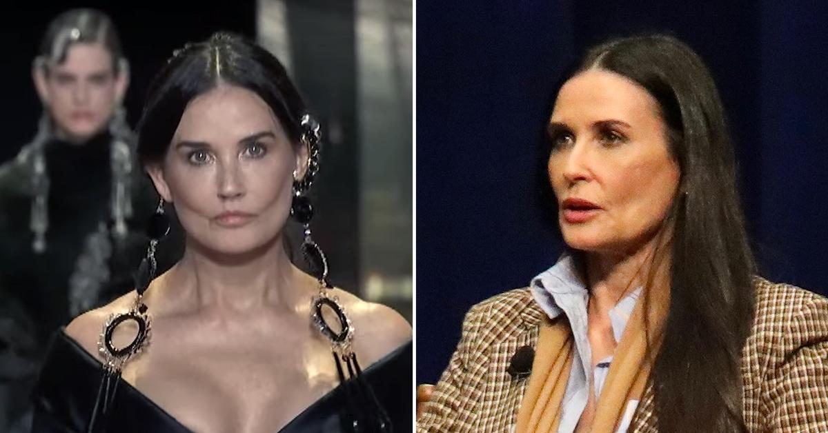 demi moore runway plastic surgery