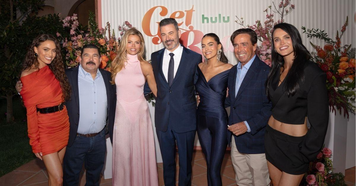Photo of Nader Sisters with Guillermo Rodriguez and Jimmy Kimmel