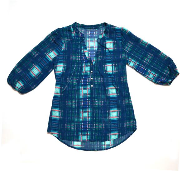 Plaid blouse