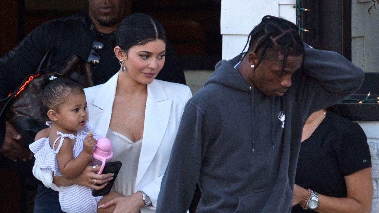 image of Kylie Jenner shares two kids, Stormi and Aire, with Travis Scott.