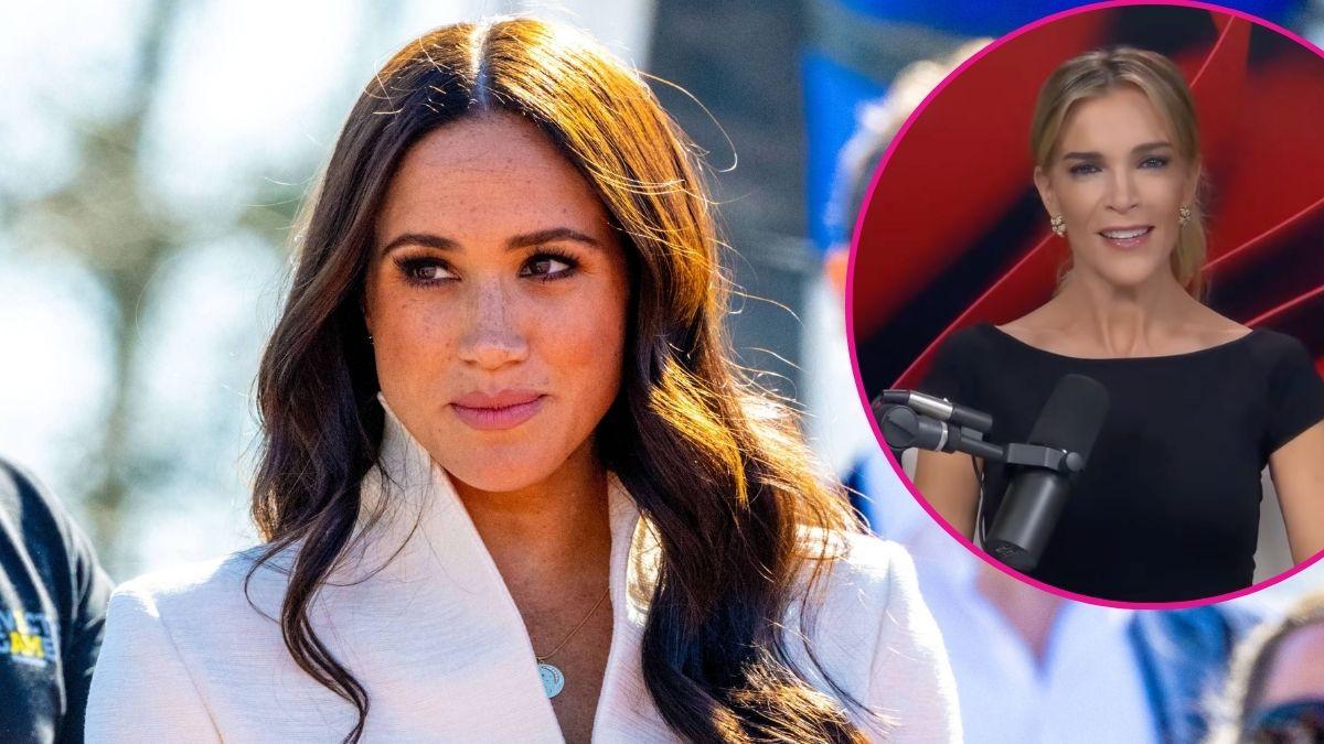 image of meghan markle and inset of Megyn Kelly
