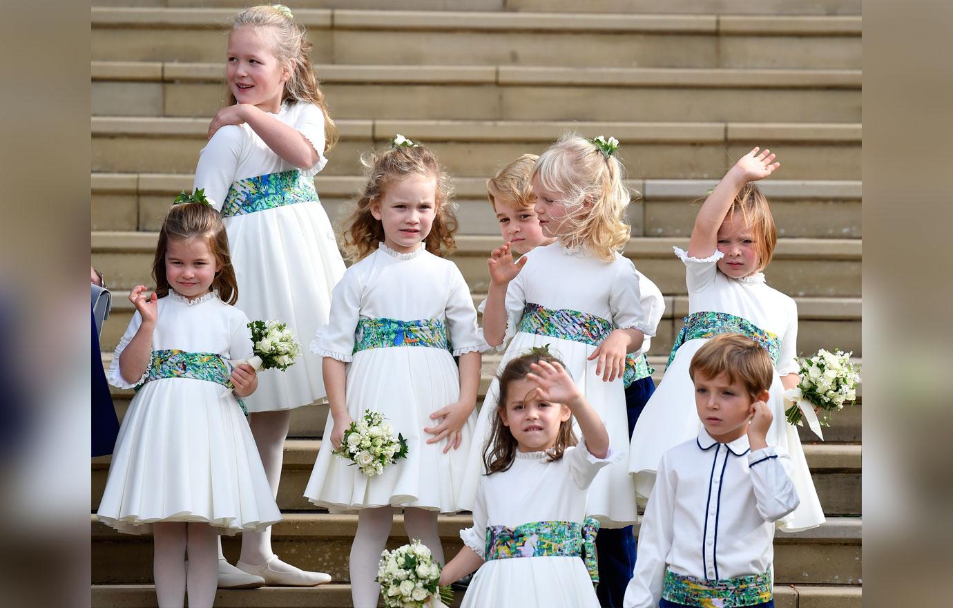 Prince george princess charlotte princess eugenie wedding 01