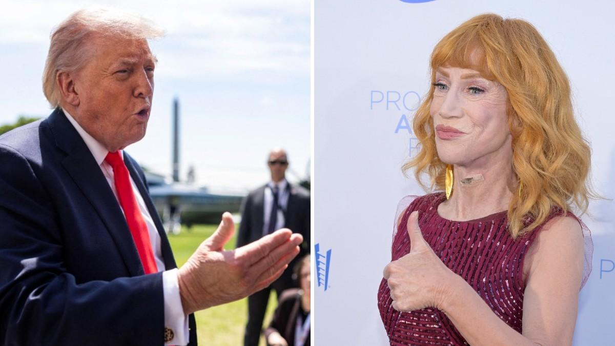 split of Donald Trump & Kathy Griffin. 