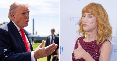 split of Donald Trump & Kathy Griffin.