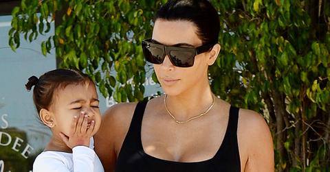 Kim Kardashian and Kourtney Kardashian take the kids to tap dance and ballet dance class in Tarzana **NO DAILY MAIL SALES**