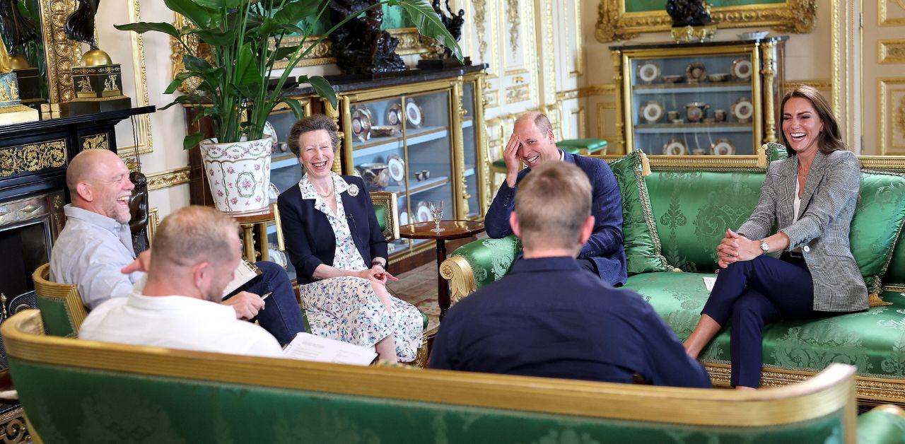 mike tindall looked bored wimbledon first outing princess anne hospitalized