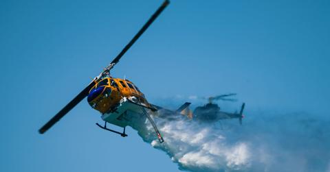 Photo of helicopter crash