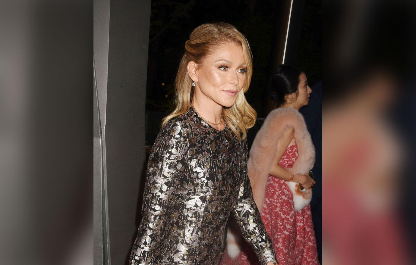 kelly ripa silver dress