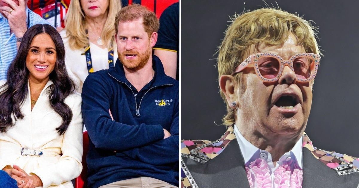 Prince Harry Meghan Markle Praise Elton John And Show Pda 3967