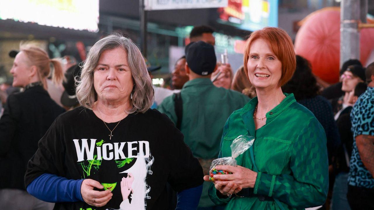 image of Cynthia Nixon said the kissing itself was not the hardest part for Rosie O’Donnell during filming