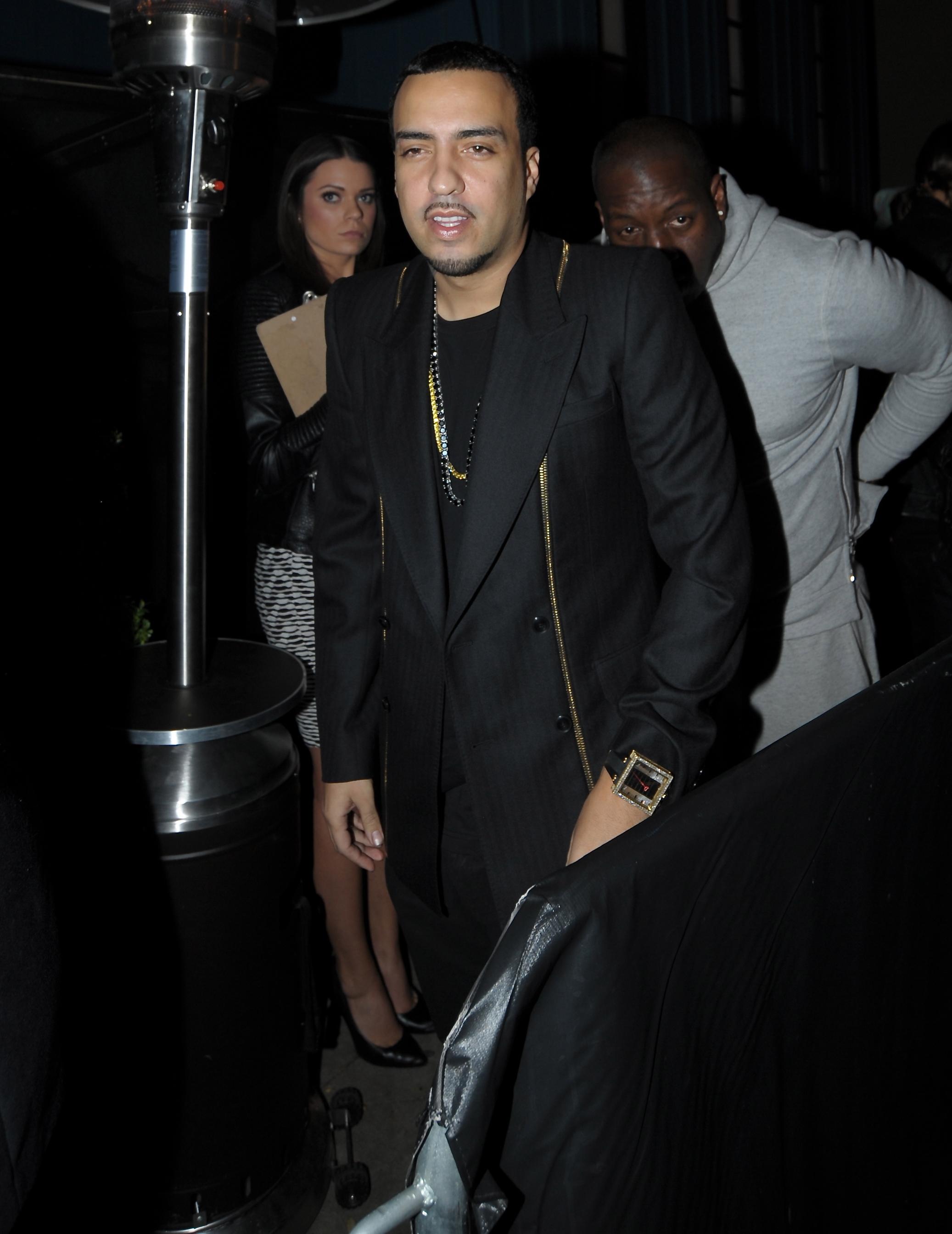 French Montana arrives at Hooray Henry&#8217;s in West Hollywood, CA