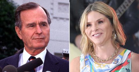 Photo of George H.W. Bush and Jenna Bush Hager