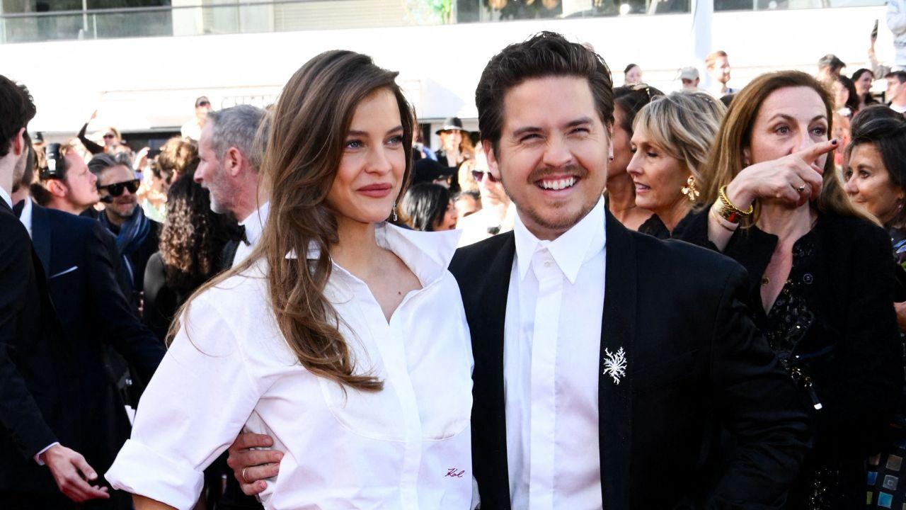Image of Dylan Sprouse explained that he and Barbara Palvin often laughed about events as soon as they happened.