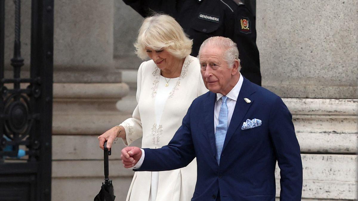 image of King Charles was heckled during a public walkabout.