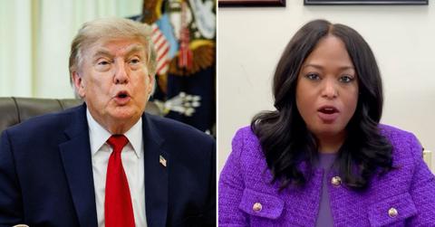 Photo of Donald Trump and Janeese Lewis George.